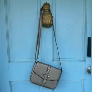 La Terre Silver Handbag Metallic Purse